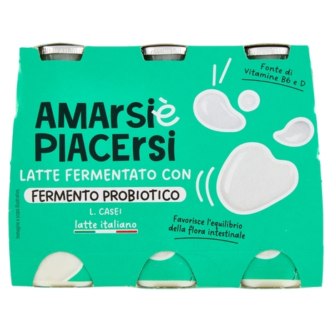 Amarsi è Piacersi Latte Fermentato con Fermento Probiotico 6 x 100 g